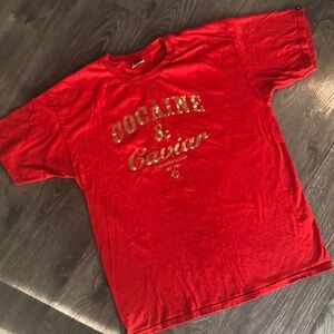 Crooks &  Castles  red gold T-Shirt size large